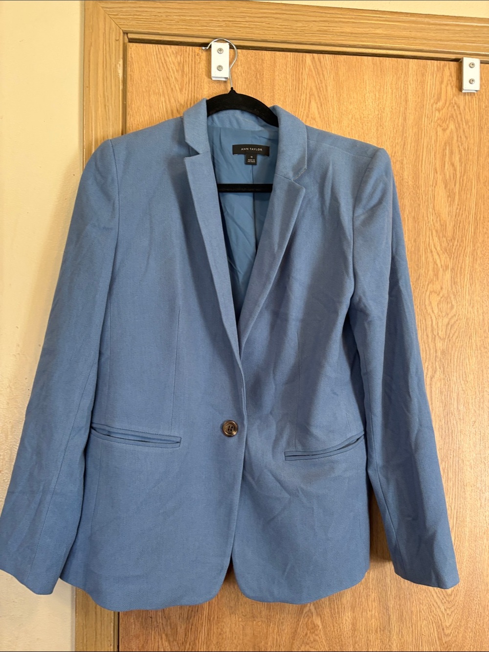 Ann Taylor Blue Single-Button Women's Blazer